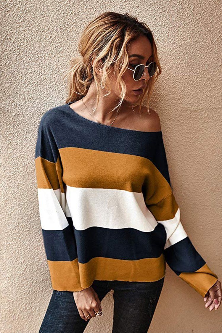 Color-block Sweaters PRETTYGARDEN