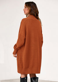 PRETTYGARDEN Women's Open Front Cardigan Long Sleeve Cozy Knit Sweaters Winter Fall Clothes Outerwear Coats