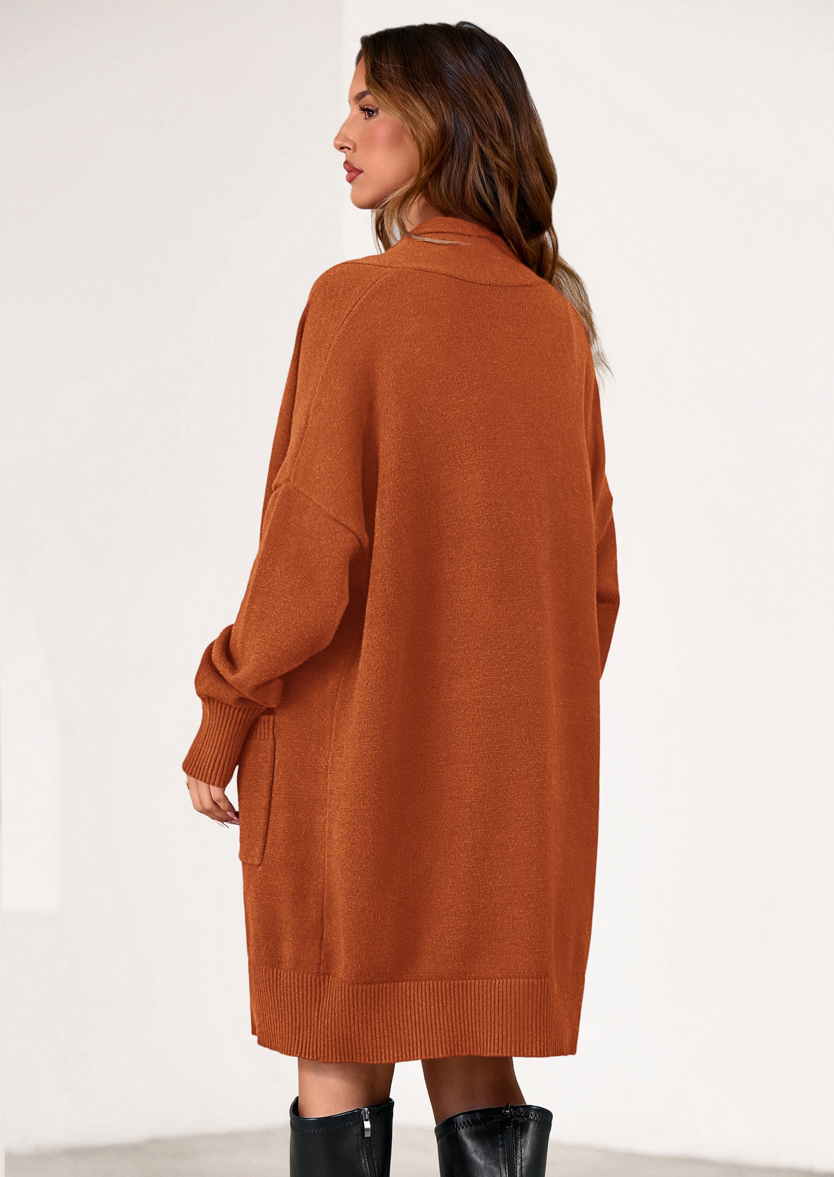 PRETTYGARDEN Women's Open Front Cardigan Long Sleeve Cozy Knit Sweaters Winter Fall Clothes Outerwear Coats