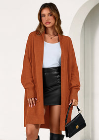 PRETTYGARDEN Women's Open Front Cardigan Long Sleeve Cozy Knit Sweaters Winter Fall Clothes Outerwear Coats