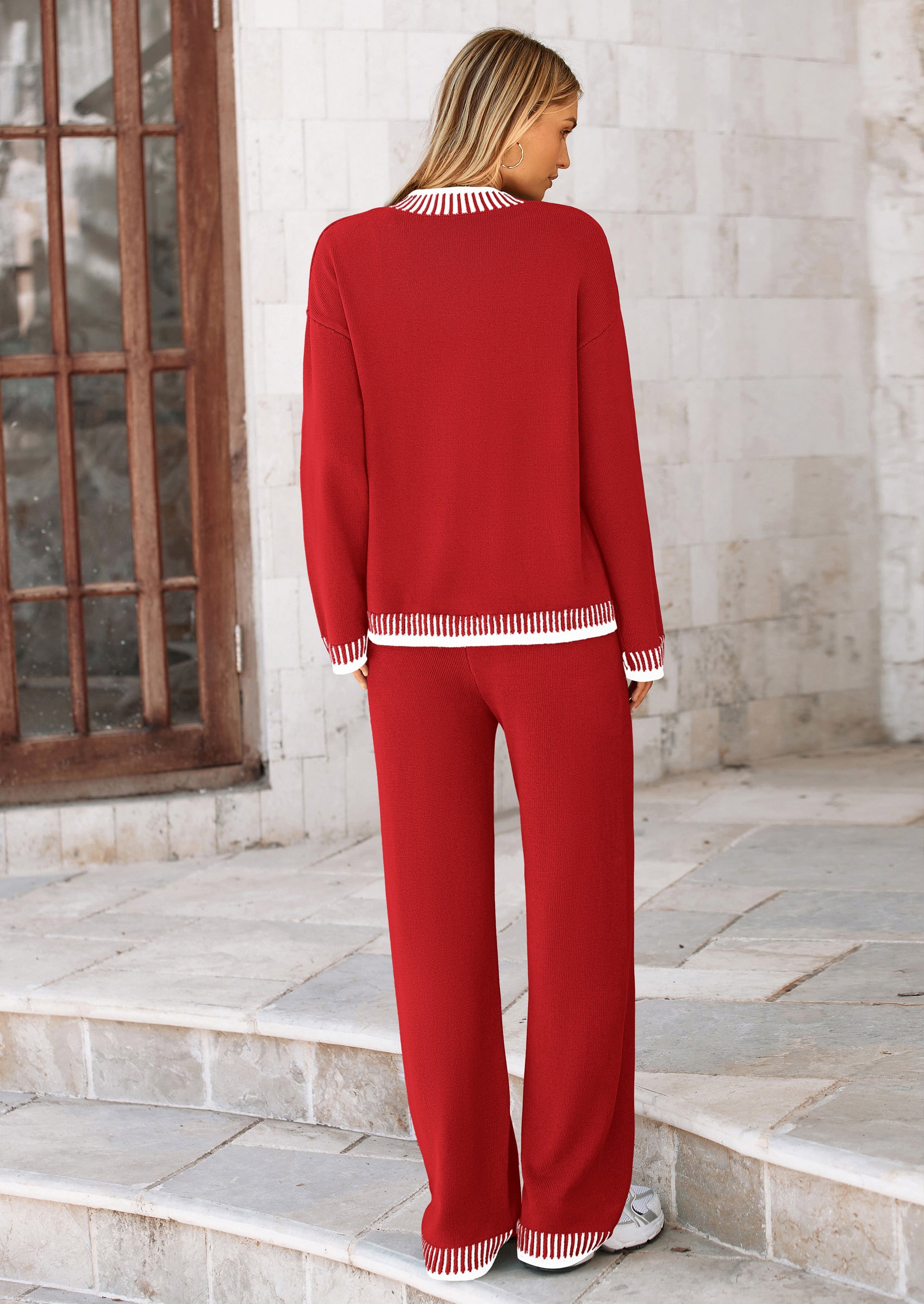 PRETTYGARDEN Lounge Sets for Women Fall Loungewear 2 Piece Outfits Cardigan Sweaters Track Suit Matching Winter Clothing