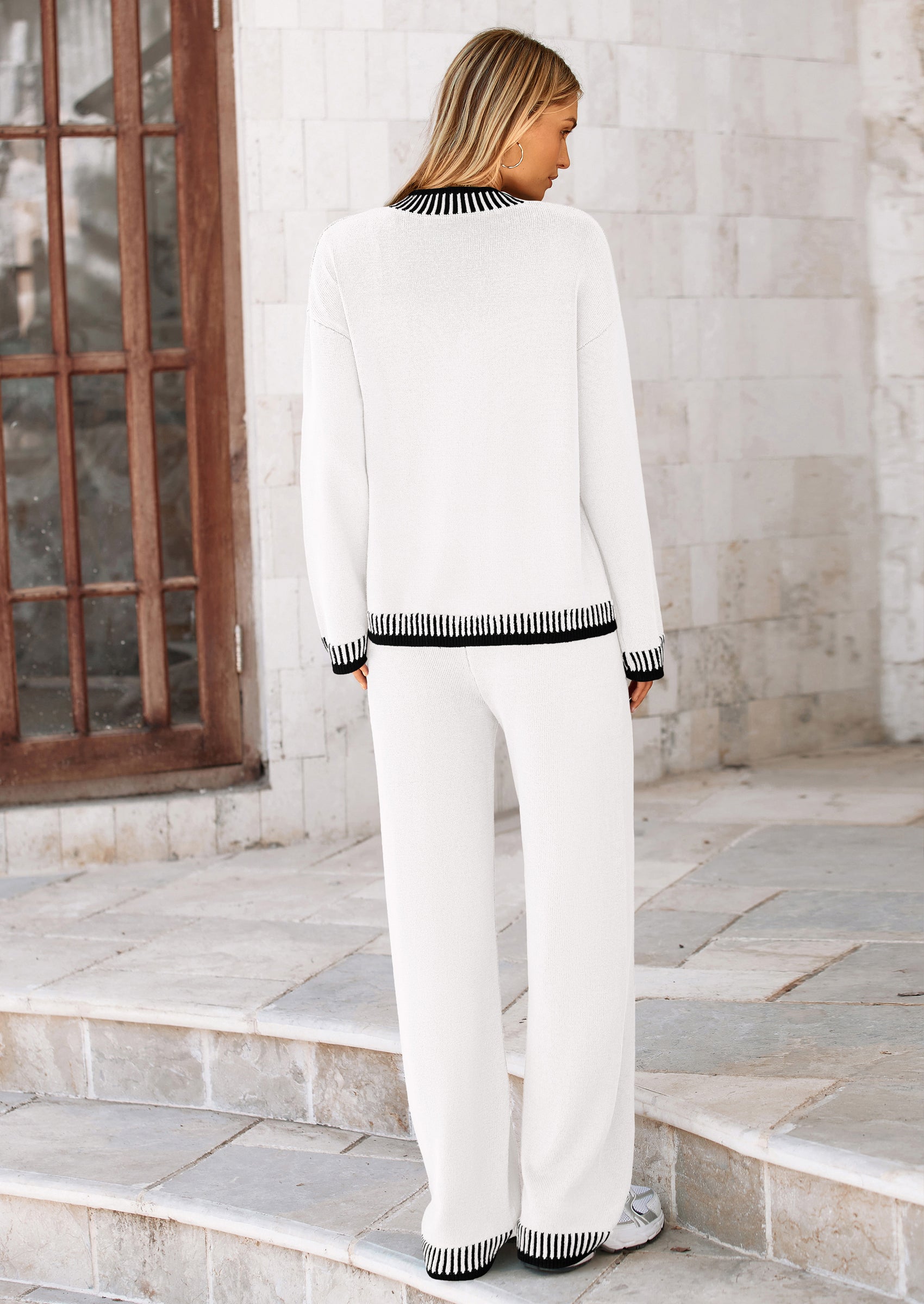 PRETTYGARDEN Lounge Sets for Women Fall Loungewear 2 Piece Outfits Cardigan Sweaters Track Suit Matching Winter Clothing