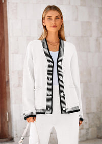 PRETTYGARDEN Lounge Sets for Women Fall Loungewear 2 Piece Outfits Cardigan Sweaters Track Suit Matching Winter Clothing