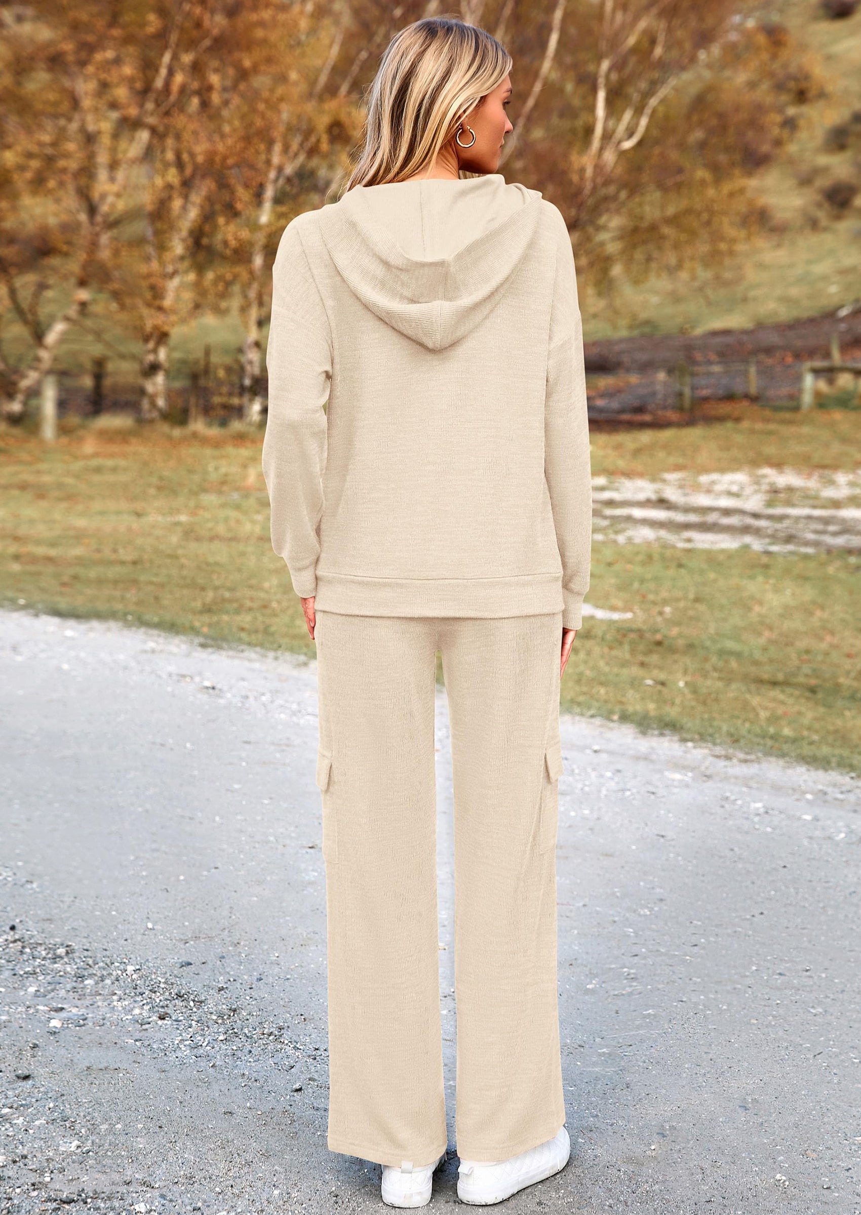 PRETTYGARDEN 2 Piece Sets For Women Fall Sweatsuits Outfits Lounge Matching Hoodie Set Travel Track Suits Winter Clothes