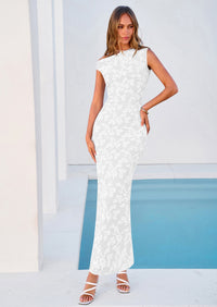 PRETTYGARDEN Womens Floral One Shoulder Maxi Dress Summer Spring Bodycon Ruched Side Slit Elegant Cocktail Party Dresses PRETTYGARDEN