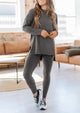 Fall 2 Piece Outfits Casual Long Sleeve Tunic Tops Legging Pants Matching Lounge Sets Sweatsuits