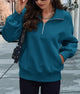 Women's Half Zip Sweatshirts Long Sleeve Cropped Pullover Tops Fall Fashion Y2K Clothes