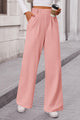 Women's Wide Leg Dress Pants Dressy Casual High Elastic Waisted Work Office Trousers Palazzo Pants