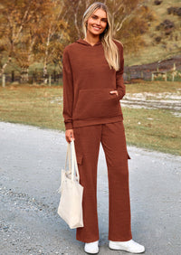 PRETTYGARDEN 2 Piece Sets For Women Fall Sweatsuits Outfits Lounge Matching Hoodie Set Travel Track Suits Winter Clothes