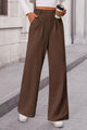 Women's Wide Leg Dress Pants Dressy Casual High Elastic Waisted Work Office Trousers Palazzo Pants