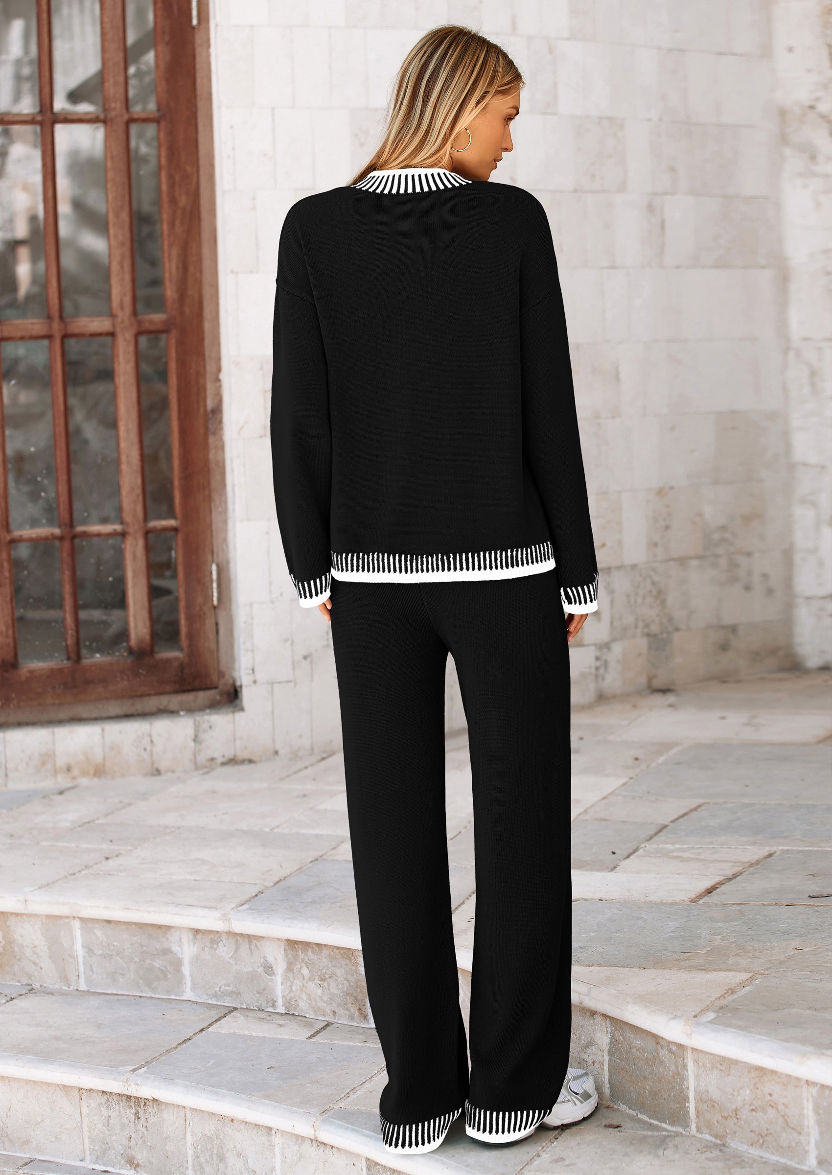 PRETTYGARDEN Lounge Sets for Women Fall Loungewear 2 Piece Outfits Cardigan Sweaters Track Suit Matching Winter Clothing