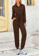 Women's Jumpsuits Fall Long Sleeve Rompers One Piece Outfits For Women  Button up Lounge Wear