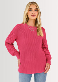 PRETTYGARDEN Women's Fall Pullover Sweater Casual Long Sleeve Loose Chunky Knit Tops Blouse Winter Fashion Clothing