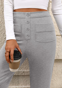 PRETTYGARDEN Women's Dressy Casual Dress Pants Straight Leg High Elastic Waisted Stretch Trouser Slacks