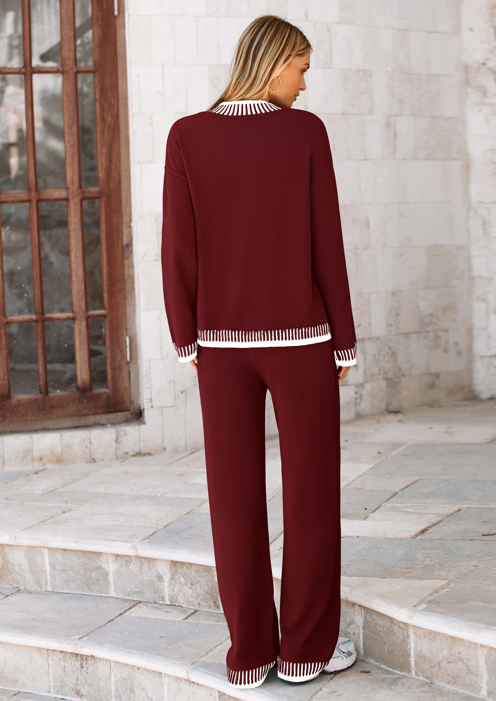 PRETTYGARDEN Lounge Sets for Women Fall Loungewear 2 Piece Outfits Cardigan Sweaters Track Suit Matching Winter Clothing