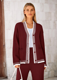 PRETTYGARDEN Lounge Sets for Women Fall Loungewear 2 Piece Outfits Cardigan Sweaters Track Suit Matching Winter Clothing