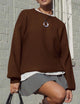 Women's Fall Sweaters Casual Crew Neck Long Sleeve Pullover Ribbed Knit Loose Fit Sweater Tops