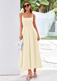 PRETTYGARDEN Cocktail Dresses for Women Spring Elegant Ruffle A Line Long Flowy Summer Formal Wedding Guest Maxi Dress PRETTYGARDEN