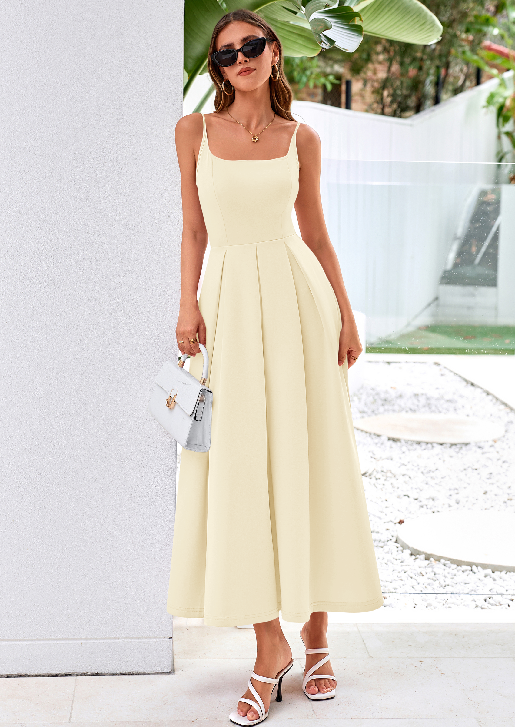 PRETTYGARDEN Cocktail Dresses for Women Spring Elegant Ruffle A Line Long Flowy Summer Formal Wedding Guest Maxi Dress PRETTYGARDEN