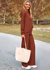 PRETTYGARDEN 2 Piece Sets For Women Fall Sweatsuits Outfits Lounge Matching Hoodie Set Travel Track Suits Winter Clothes