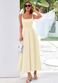 PRETTYGARDEN Cocktail Dresses for Women Spring Elegant Ruffle A Line Long Flowy Summer Formal Wedding Guest Maxi Dress PRETTYGARDEN