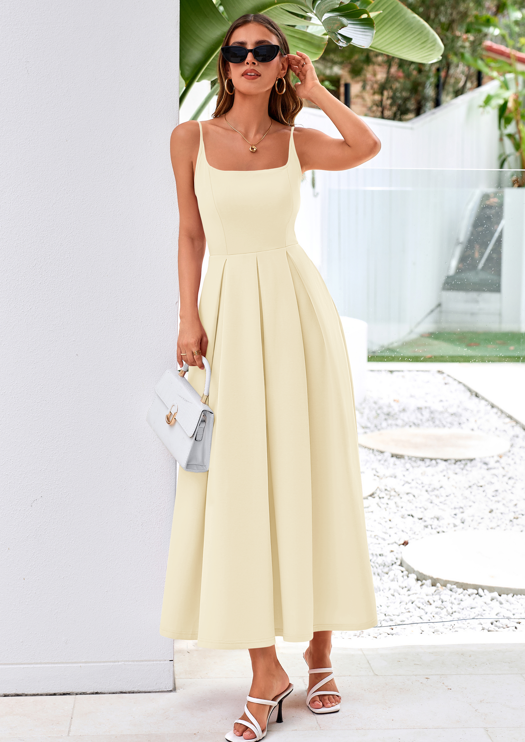 PRETTYGARDEN Cocktail Dresses for Women Spring Elegant Ruffle A Line Long Flowy Summer Formal Wedding Guest Maxi Dress PRETTYGARDEN