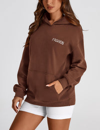 Womens Long Sleeve Hoodies   Fall Fashion Outfits Solid Oversized Pullover Sweatshirts Clothes with Pockets