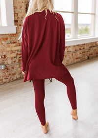 Fall 2 Piece Outfits Casual Long Sleeve Tunic Tops Legging Pants Matching Lounge Sets Sweatsuits