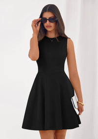PRETTYGARDEN A Line Dresses for Women Elegant Classy Sleeveless Summer Short Tank Cocktail Party Spring Mini Dress PRETTYGARDEN
