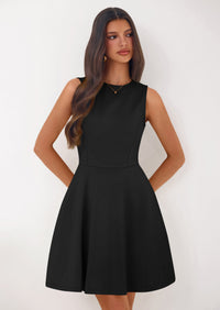 PRETTYGARDEN A Line Dresses for Women Elegant Classy Sleeveless Summer Short Tank Cocktail Party Spring Mini Dress PRETTYGARDEN