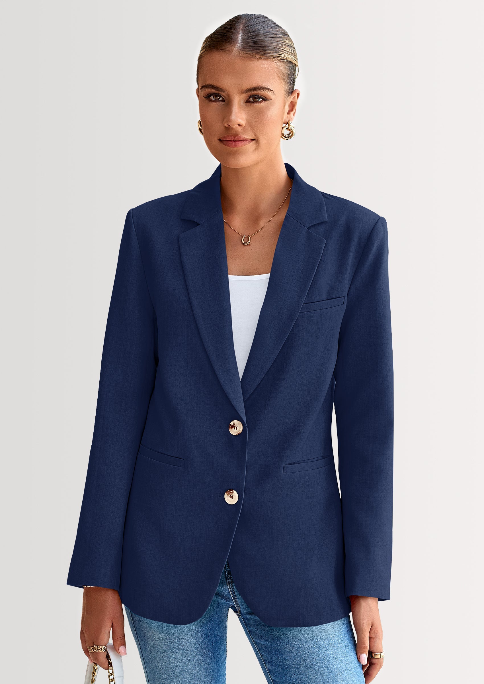 PRETTYGARDEN Blazers for Women Business Casual Long Sleeve Lapel Open PRETTYGARDEN Blazers for Women Business Casual Long Sleeve Lapel Open