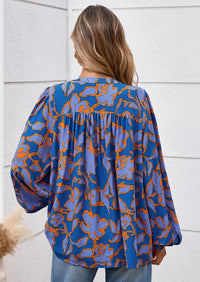 PRETTYGARDEN Women's Floral Button Down Blouse Fall Fashion Dressy Casual Long Sleeve Oversized Shirts Top Boho Clothes