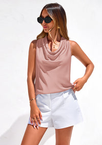 PRETTYGARDEN Women's Tie Halter Going Out Tops Summer Cowl Neck Vest Backless Sleeveless Tank Top Party Date Outfits PRETTYGARDEN