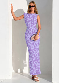 PRETTYGARDEN Womens Floral One Shoulder Maxi Dress Summer Spring Bodycon Ruched Side Slit Elegant Cocktail Party Dresses PRETTYGARDEN