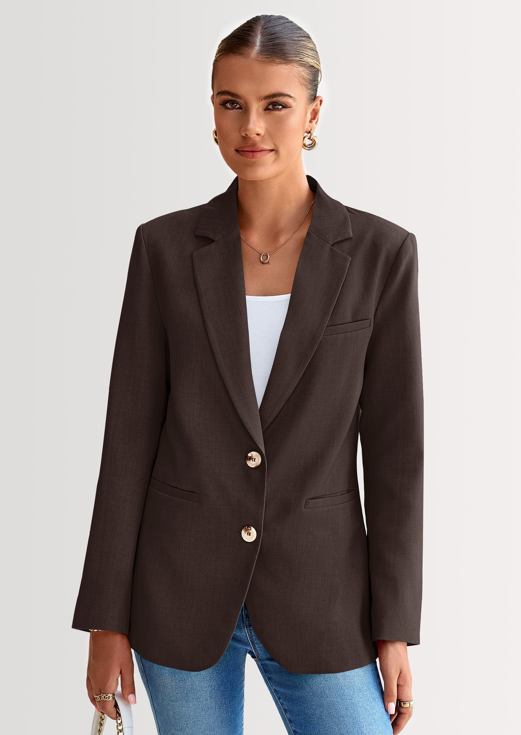 PRETTYGARDEN Blazers for Women Business Casual Long Sleeve Lapel Open PRETTYGARDEN Blazers for Women Business Casual Long Sleeve Lapel Open