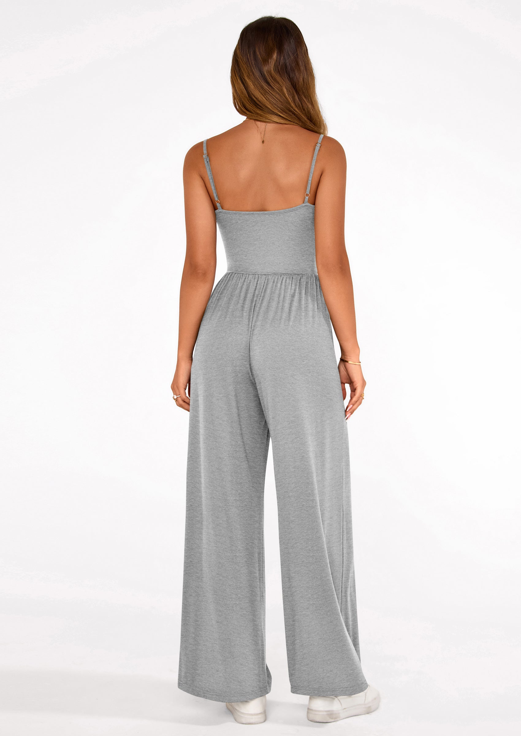 PRETTYGARDEN Summer Jumpsuits for Women Casual Wide Leg Date Night Rompers Sleeveless Beach Vacation One Piece Outfits PRETTYGARDEN