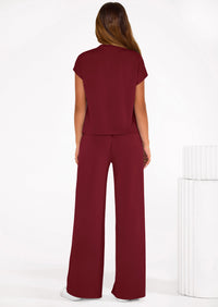 PRETTYGARDEN Womens 2 Piece Outfits Casual Cap Sleeve Lounge Set Summer Tracksuits Matching Sets Beach Fashion Travel Clothes PRETTYGARDEN