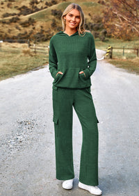 PRETTYGARDEN 2 Piece Sets For Women Fall Sweatsuits Outfits Lounge Matching Hoodie Set Travel Track Suits Winter Clothes