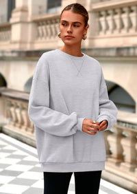 PRETTYGARDEN Oversized Sweatshirt for Women Fall Outfits Crewneck Long Sleeve Tops Fleece Pullover Winter Clothing