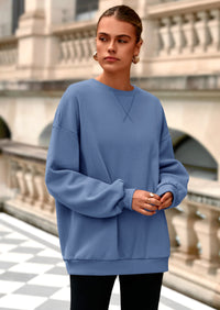 PRETTYGARDEN Oversized Sweatshirt for Women Fall Outfits Crewneck Long Sleeve Tops Fleece Pullover Winter Clothing