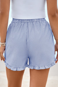 PRETTYGARDEN Womens Boxer Shorts Y2K Ruffle Pajama Summer Spring Lounge Sleep Striped Casual Beach Pj Bottoms Pockets PRETTYGARDEN