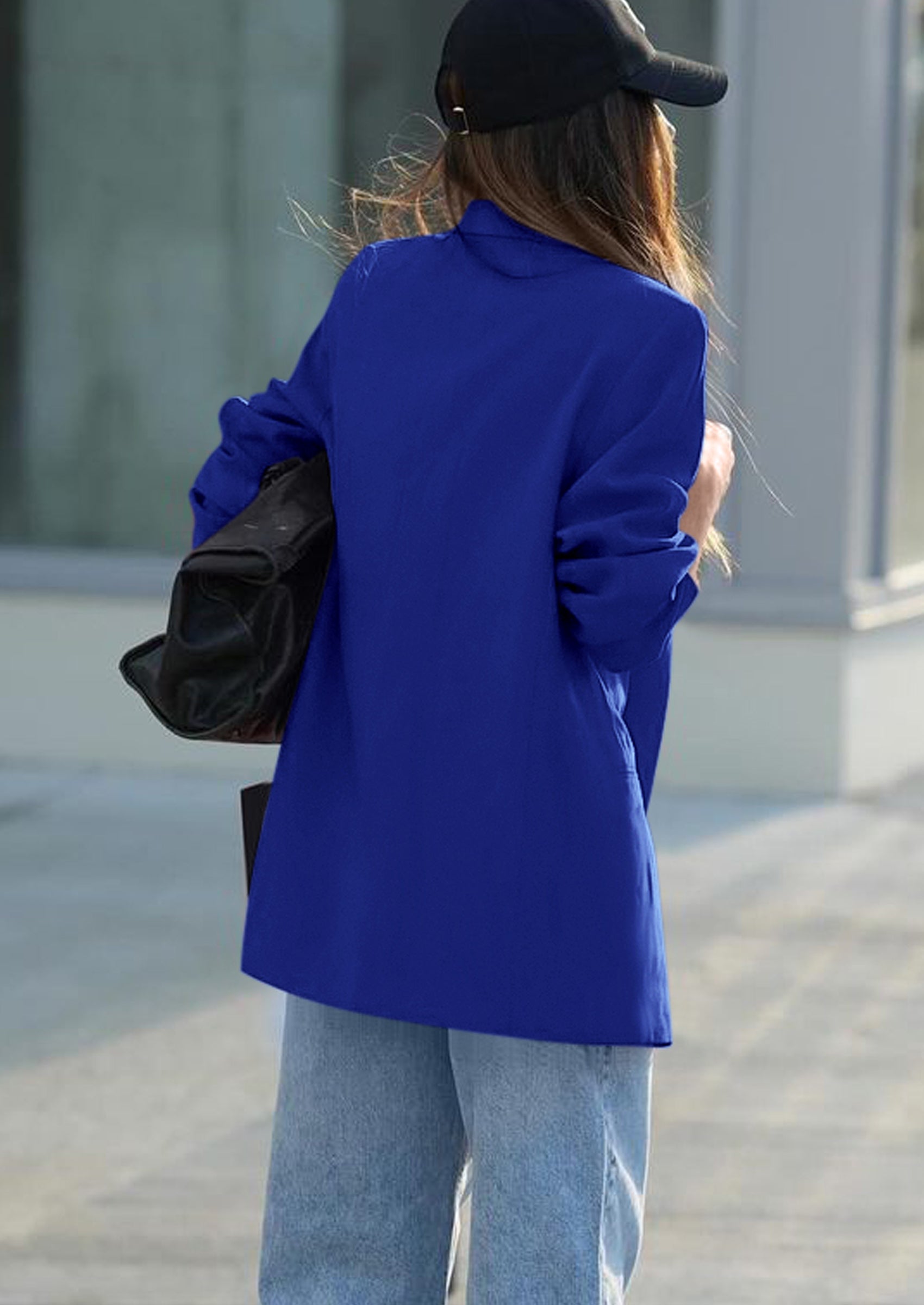 PRETTYGARDEN Fall Blazers for Women Business Casual Long Sleeve Lapel Pockets Dressy Suit Jackets Work Office Clothes