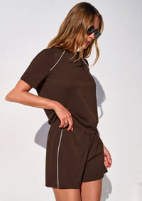 PRETTYGARDEN Sweatsuits Women 2 Piece Outfit Summer Lounge Shorts Sets Matching Spring Travel Beach Vacation Clothes PRETTYGARDEN