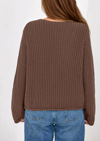 PRETTYGARDEN Cardigan Sweaters for Women Trendy Oversized Knit Chunky Button Cardigans Fall Winter Outfits with Pockets