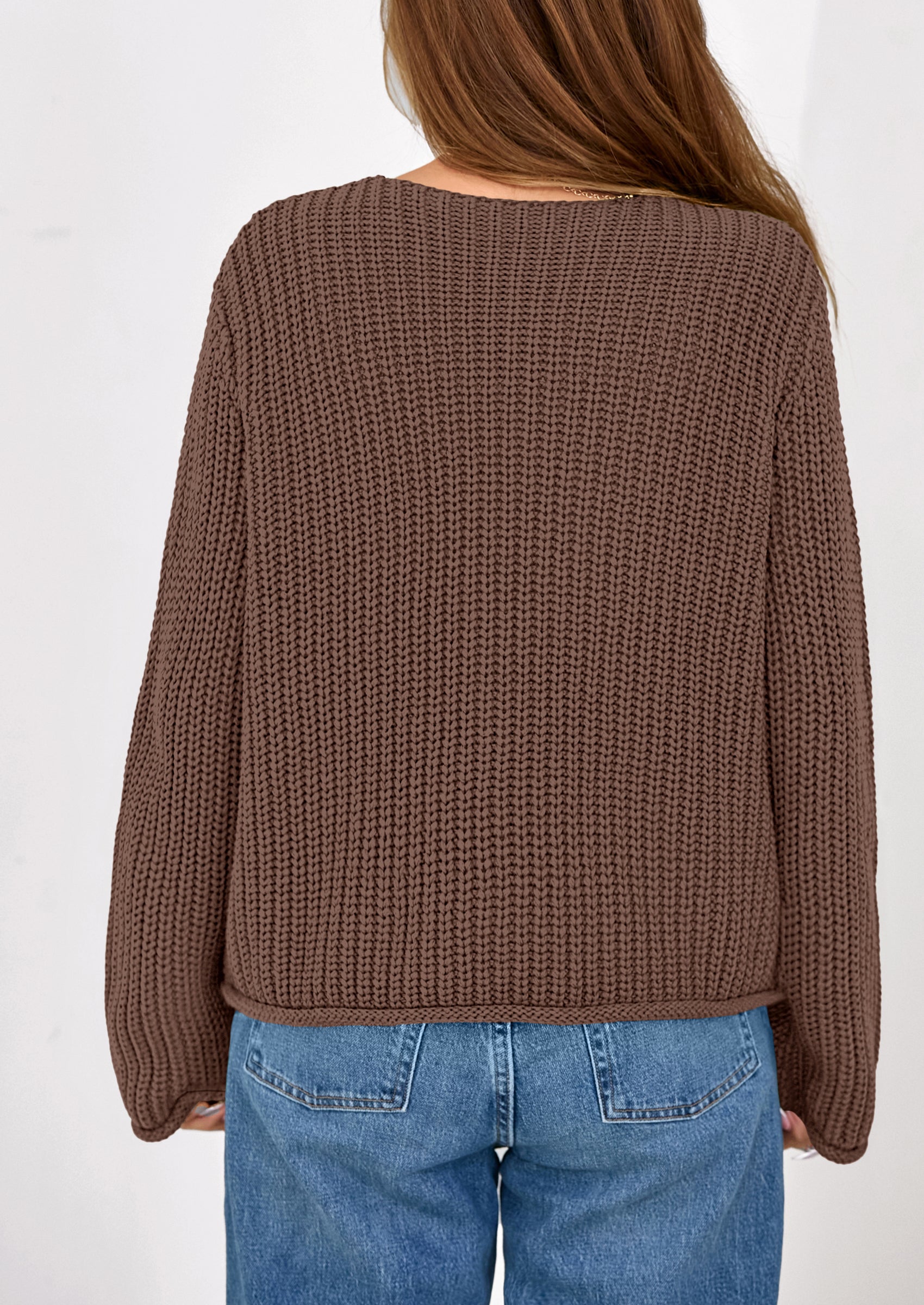 PRETTYGARDEN Cardigan Sweaters for Women Trendy Oversized Knit Chunky Button Cardigans Fall Winter Outfits with Pockets