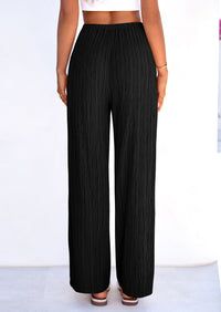 PRETTYGARDEN Womens Palazzo Pants Summer Fashion High Waisted Wide Leg Drawstring Flowy Beach Trousers with Pockets PRETTYGARDEN