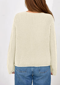 PRETTYGARDEN Cardigan Sweaters for Women Trendy Oversized Knit Chunky Button Cardigans Fall Winter Outfits with Pockets