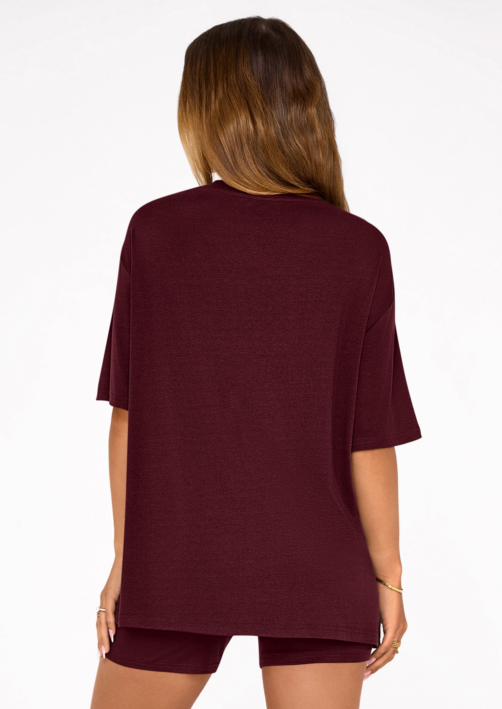 PRETTYGARDEN Women's Two Piece Matching Lounge Sets Summer Casual Tops Short Sleeve Shirts Shorts Travel Airport Outfits PRETTYGARDEN