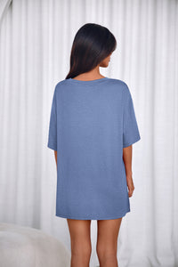 PRETTYGARDEN 2 Piece Sets for Women Summer Lounge Short Set Spring Matching Biker Shorts V Neck Oversized Shirt Clothing PRETTYGARDEN