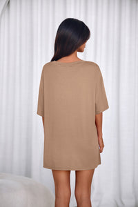 PRETTYGARDEN 2 Piece Sets for Women Summer Lounge Short Set Spring Matching Biker Shorts V Neck Oversized Shirt Clothing PRETTYGARDEN